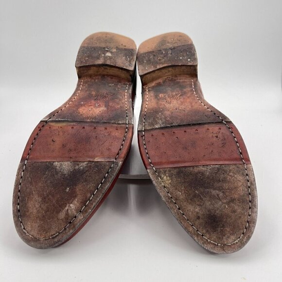 Johnston & Murphy Est. 1850 Men Sz 11 Brown Leather Plain Toe Chukka Ankle Boot - Picture 10 of 16